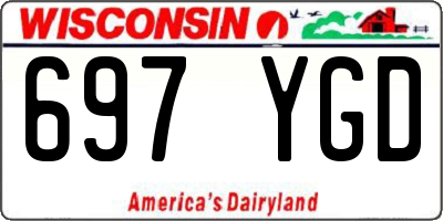WI license plate 697YGD