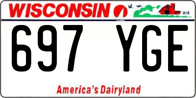 WI license plate 697YGE