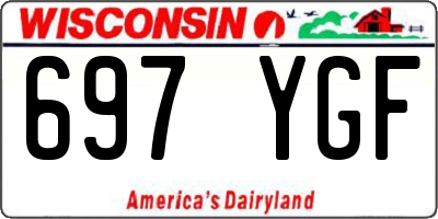 WI license plate 697YGF