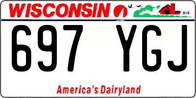 WI license plate 697YGJ