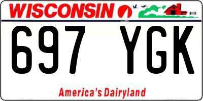 WI license plate 697YGK