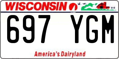 WI license plate 697YGM