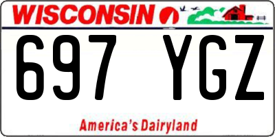 WI license plate 697YGZ