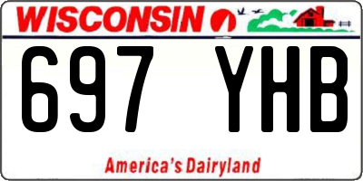 WI license plate 697YHB