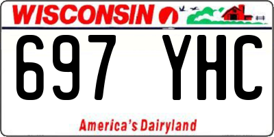 WI license plate 697YHC