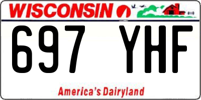 WI license plate 697YHF