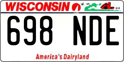 WI license plate 698NDE