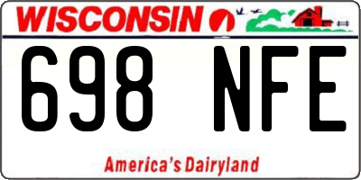 WI license plate 698NFE