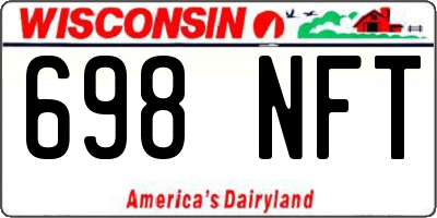 WI license plate 698NFT