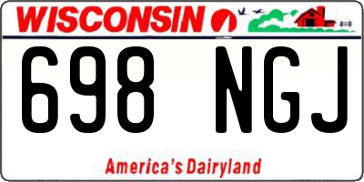 WI license plate 698NGJ