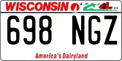 WI license plate 698NGZ