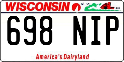 WI license plate 698NIP