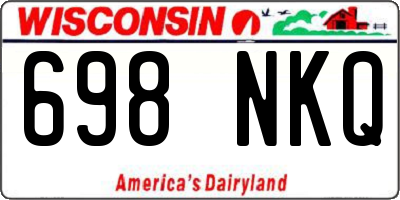 WI license plate 698NKQ