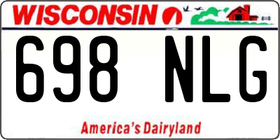WI license plate 698NLG