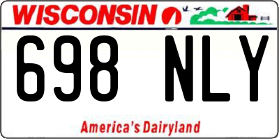 WI license plate 698NLY