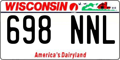 WI license plate 698NNL