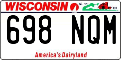 WI license plate 698NQM