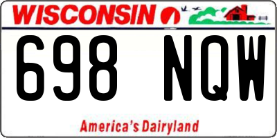 WI license plate 698NQW