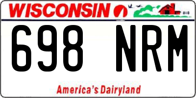 WI license plate 698NRM
