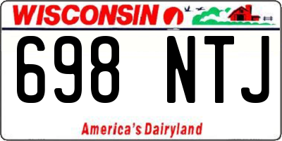 WI license plate 698NTJ
