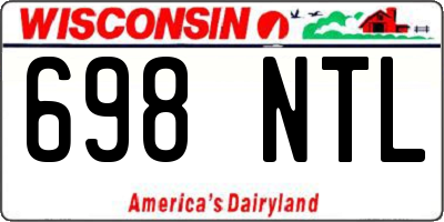 WI license plate 698NTL