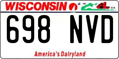 WI license plate 698NVD