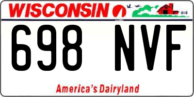 WI license plate 698NVF