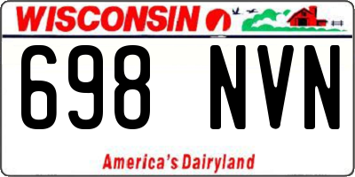 WI license plate 698NVN