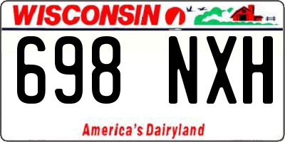 WI license plate 698NXH