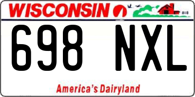 WI license plate 698NXL