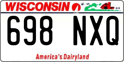WI license plate 698NXQ