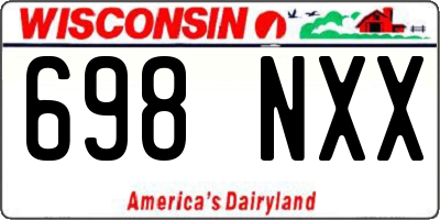 WI license plate 698NXX