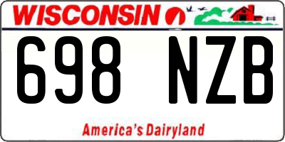 WI license plate 698NZB
