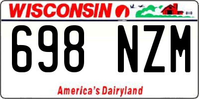 WI license plate 698NZM