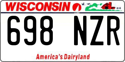 WI license plate 698NZR