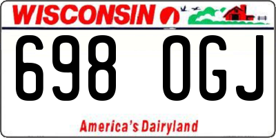 WI license plate 698OGJ