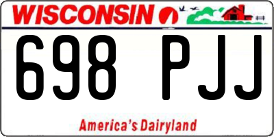 WI license plate 698PJJ