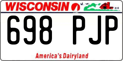 WI license plate 698PJP