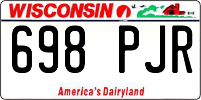 WI license plate 698PJR