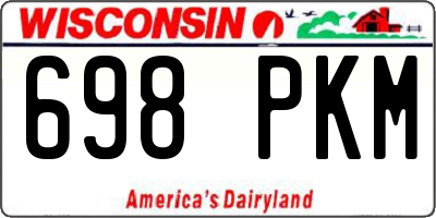 WI license plate 698PKM