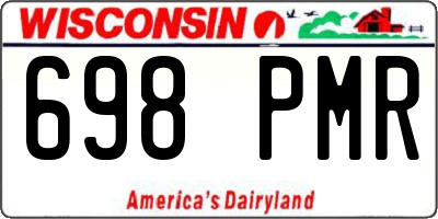 WI license plate 698PMR
