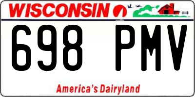WI license plate 698PMV