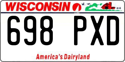 WI license plate 698PXD