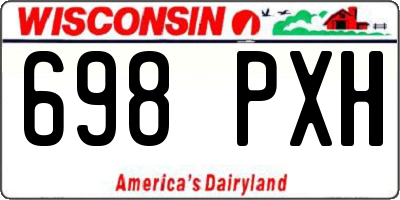 WI license plate 698PXH