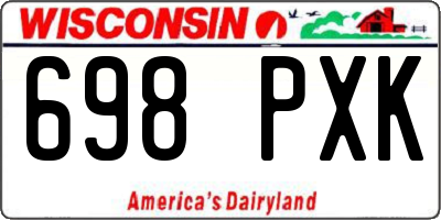 WI license plate 698PXK