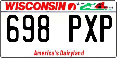 WI license plate 698PXP