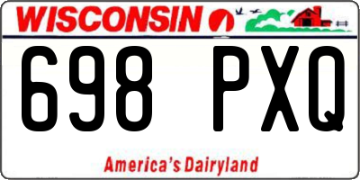 WI license plate 698PXQ