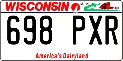 WI license plate 698PXR