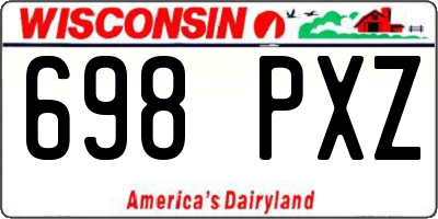WI license plate 698PXZ