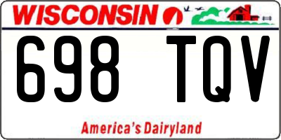 WI license plate 698TQV